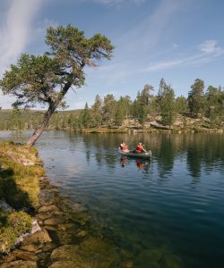 Paddling Rogen Funäsfjällen. Foto: Emrik Jansson