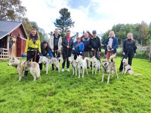 Summer husky hike group. Photo: Nordic Husky Farm