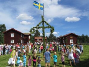 Midsommar juni Ytterhogdal hembygdsgård