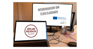 Webbinarium för campingar om elbilsladdning. Foto: Johan Ericson, JHT