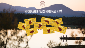 Överblick av infografer på kommunal nivå. Design: Moa Eriksson. Fotograf: Niclas Vestefjell