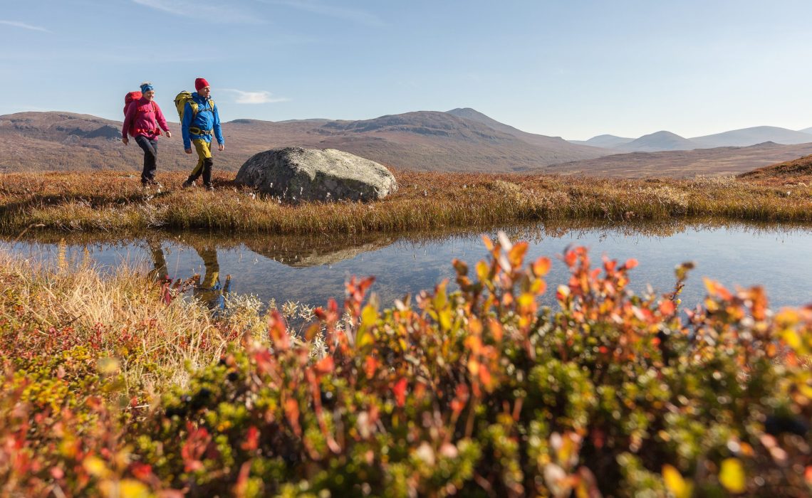 Fjällvandring. Foto: Niclas Vestefjell