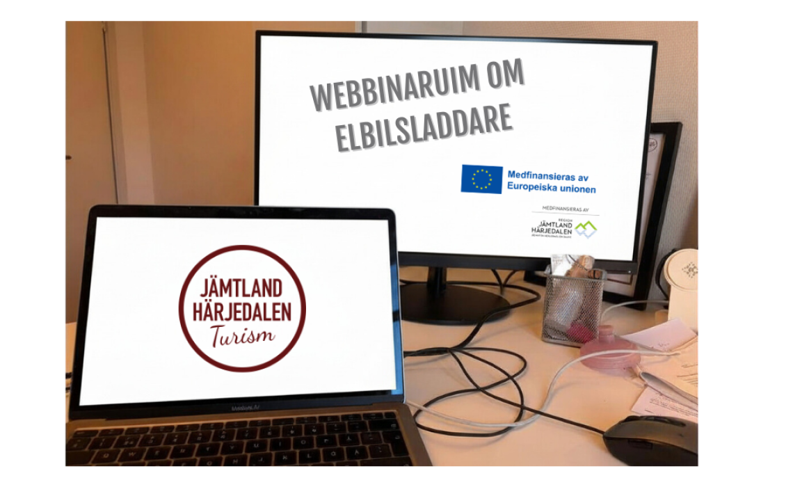 Webbinarium för campingar om elbilsladdning. Foto: Johan Ericson, JHT
