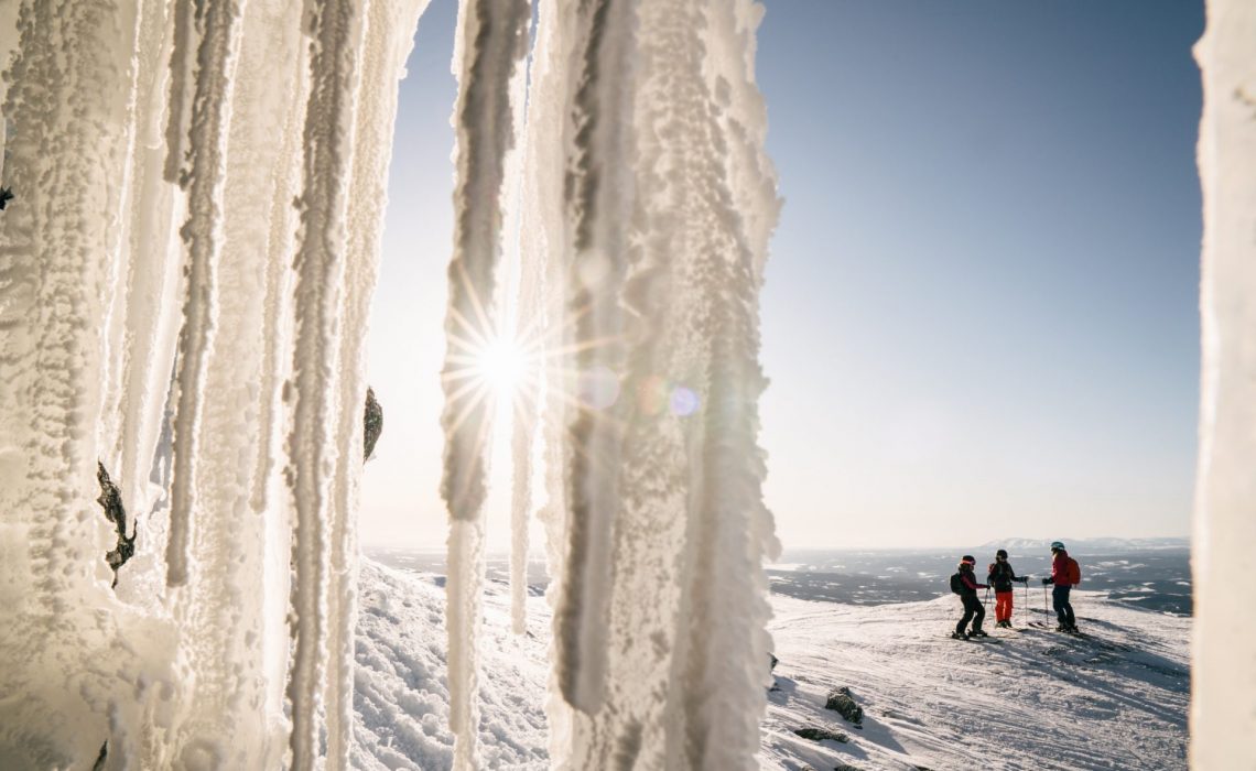 Skidåkare istappar vinter Foto: Emrik Jansson
