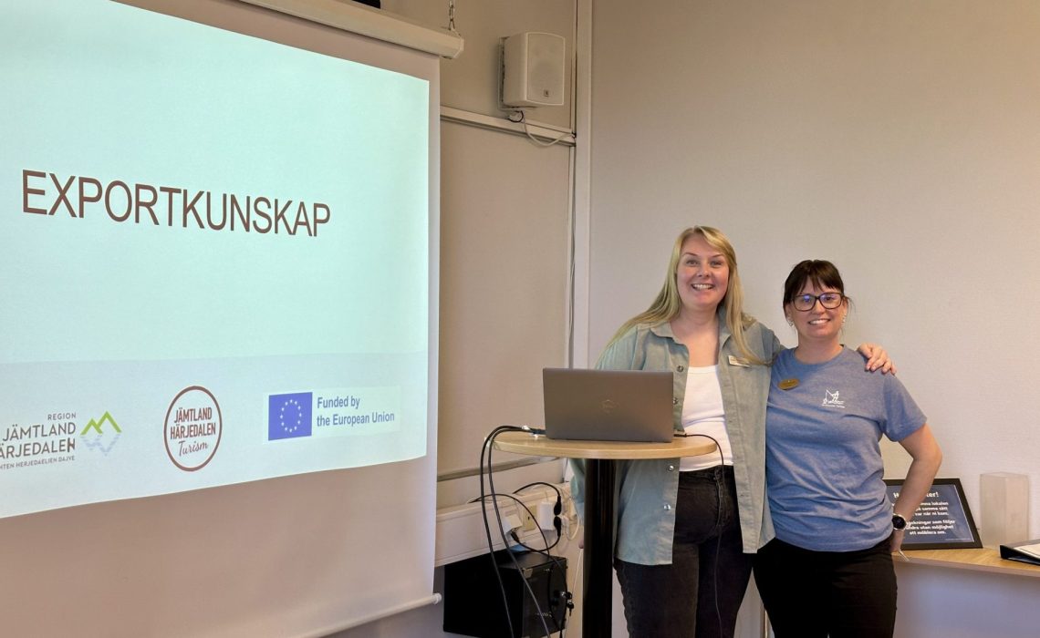 Exportkunskap i Strömsund höst 2025 Pauline och Annika