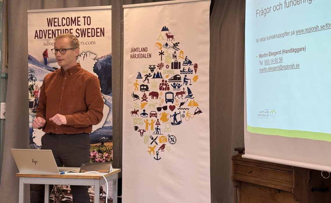 Martin Ekegärd, Region Jämtland Härjedalen, på campingdagen, Österåsen 2025. Foto: Teres Gärdin