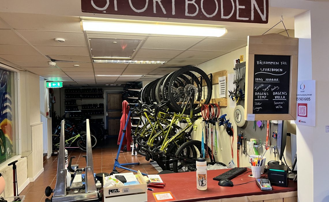 Sportboden Lofsdalen hyr ut cyklar Mia W Lunde september 2023