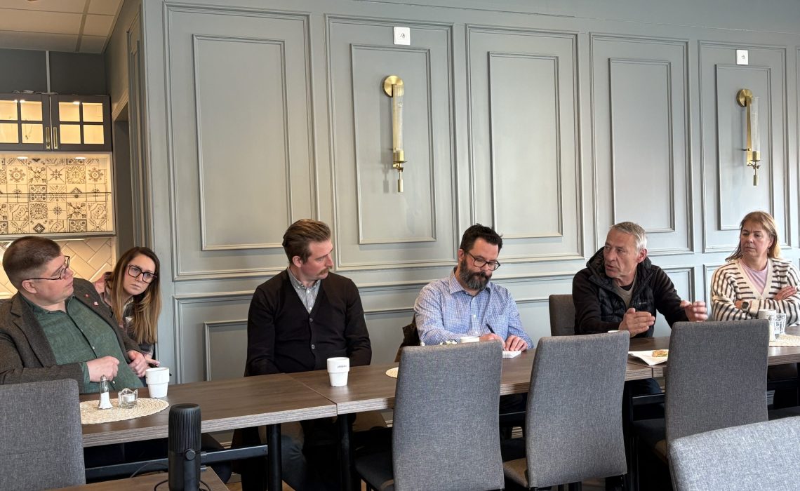 Lars-Gunnar Nordlander, Robin Loo och Christian Ferm på campingdagen i Sveg 2026. Foto: Johan Ericson, JHT