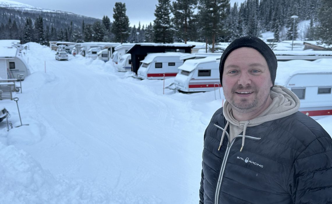 Johan Ericson på campingen i Hovde, Högläkaradalen - Bydalen