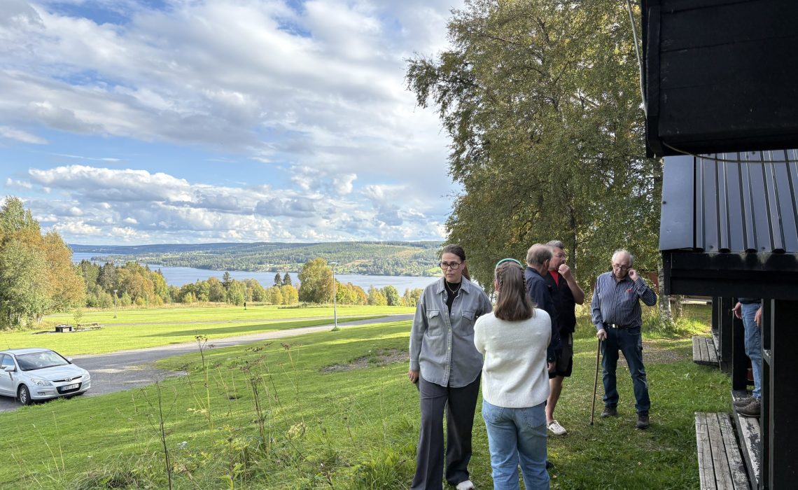 Fin utsikt vis stugorna på First camp Frösön. Foto: Johan Ericson