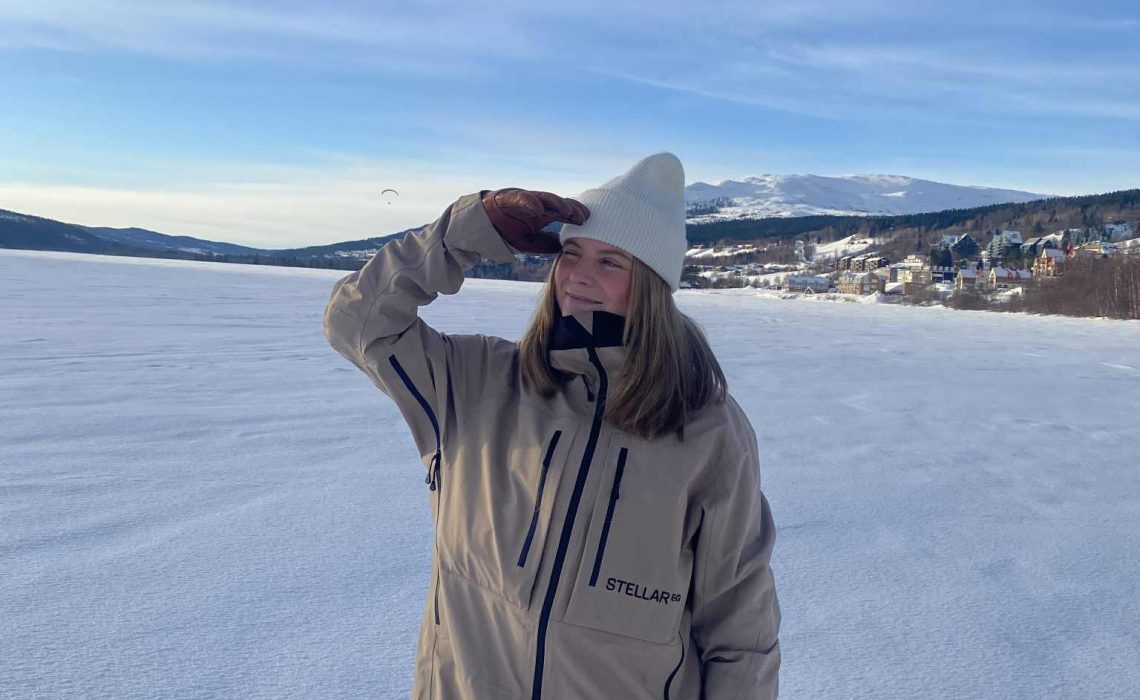 Klara Östberg på Åresjön. Foto: Olivia Ödmark.