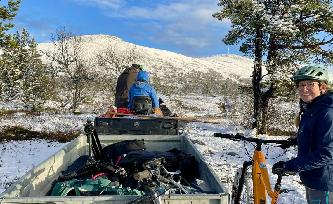 Filminspelning i Lofsdalen. Foto: Klara Östberg