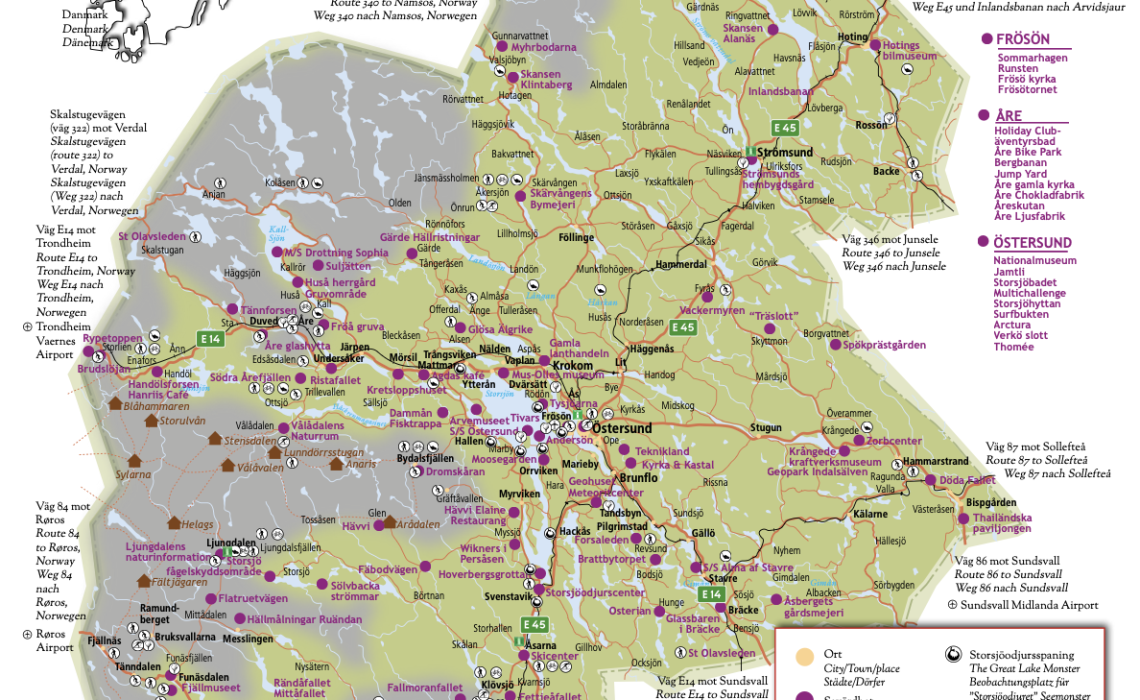 Karta Jämtland Härjedalen