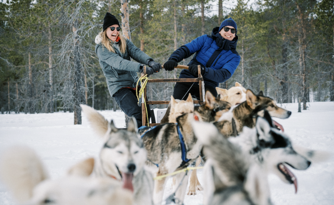 Hundsläde vinter Darren Hamlin