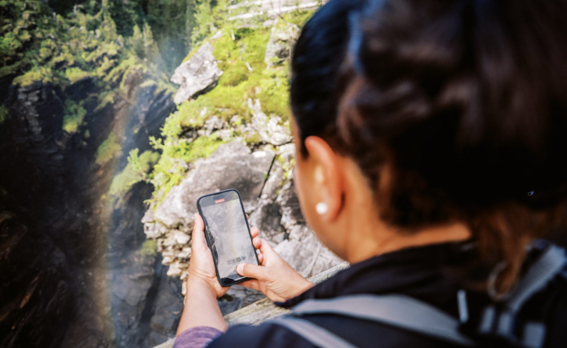 Hällingsåfallet, Vildmarksvägen. Foto: Darren Hamlin