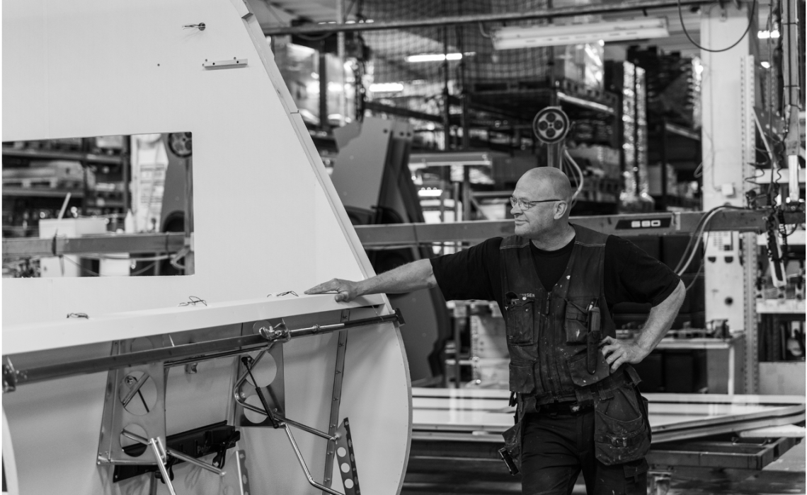 Husvagnsfabriken i Dorotea. Foto: Polars Husvagnsfabriks egna pressbild