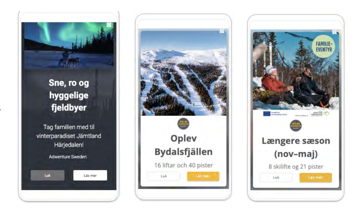 Exempel Google annonsering Vinterkampanj Danmark 2025 Grand North